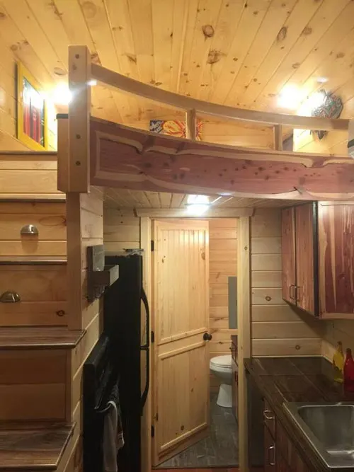 Cedar Cabinets - Southeastern Tiny Homes