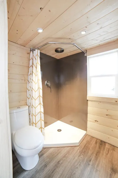 Stainless Steel Shower - Mansion by Uncharted Tiny Homes