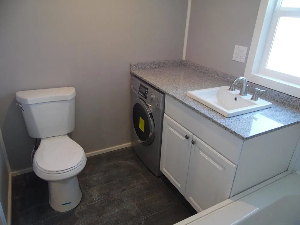 Bathroom w/ Washer/Dryer Combo - Park City by Upper Valley Tiny Homes
