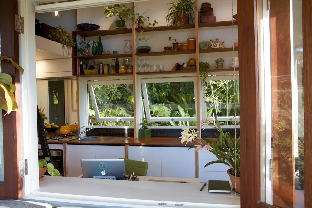 Kitchen Windows & Counter - Portal by The Tiny House Company