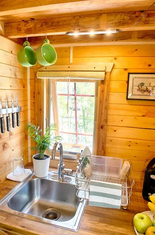 Kitchen Sink & Window - Tiny Tack House