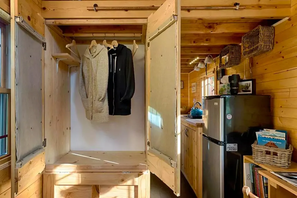 Clothing Storage - Tiny Tack House