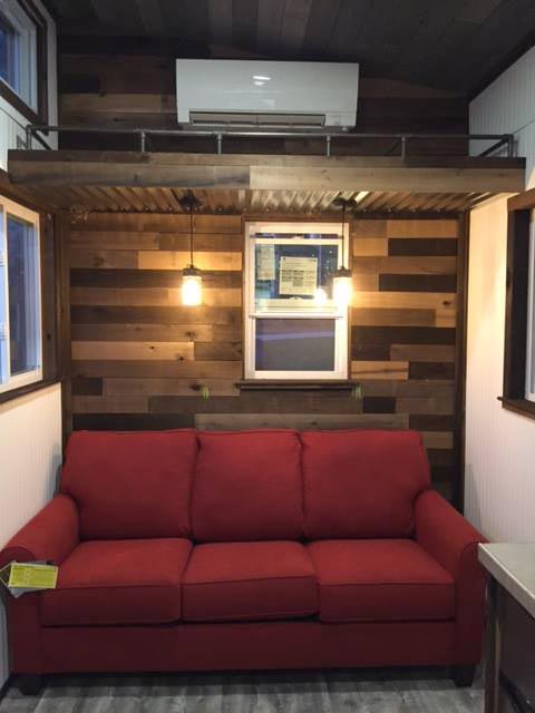 Barn Wood Accent Wall - Tiny House by Veterans Community Project