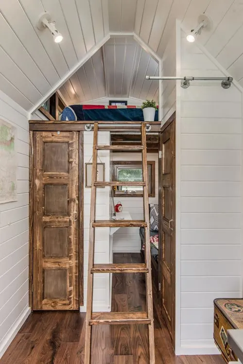 Loft Ladder - Cedar Mountain by New Frontier Tiny Homes