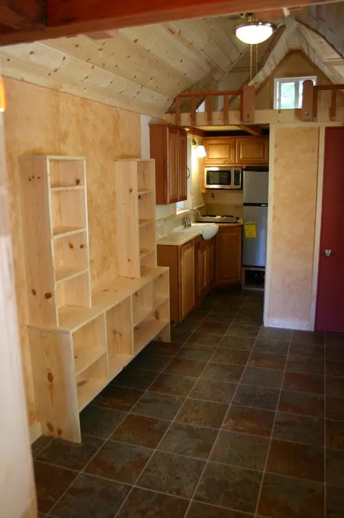 Shelving & Kitchen - Dormer Loft Cottage by Molecule Tiny Homes