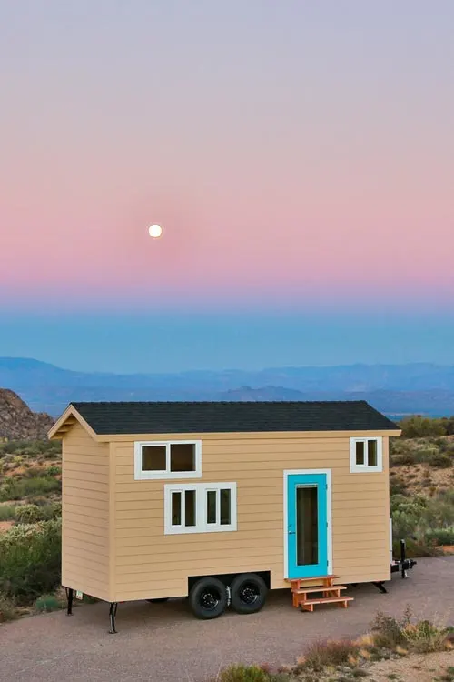 Tiny House at Sunset - Mansion Jr by Uncharted Tiny Homes
