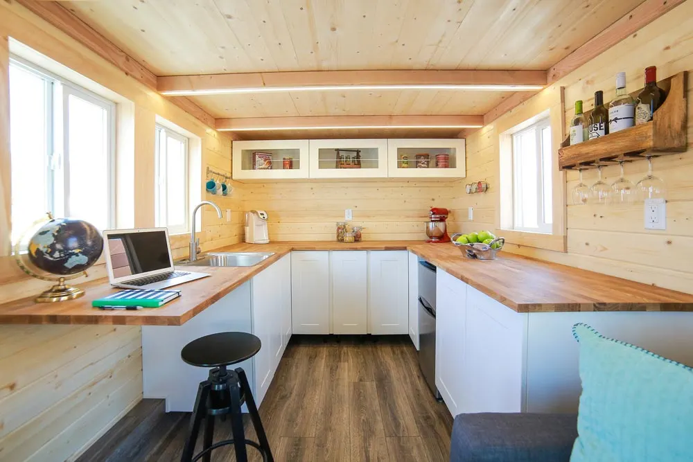 U-Shaped Kitchen - Mansion Jr by Uncharted Tiny Homes