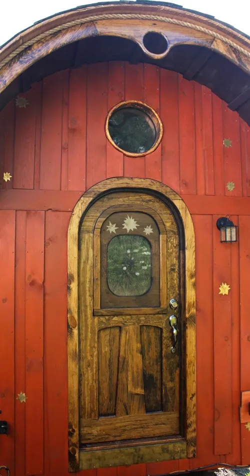 Custom Entry Door w/ Window - Old Time Caravan by The Unknown Craftsmen