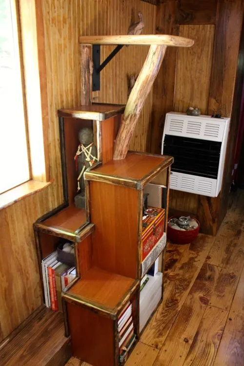 Mahogany Storage Stairs - Old Time Caravan by The Unknown Craftsmen