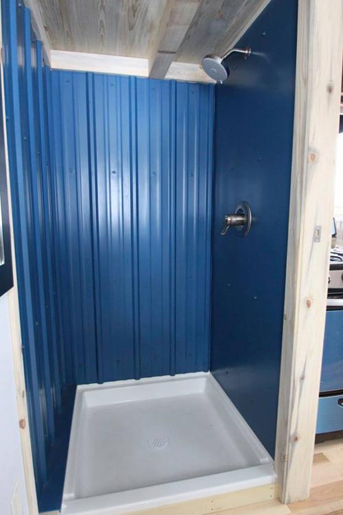 Shower Stall - Blue Sapphire by Simblissity