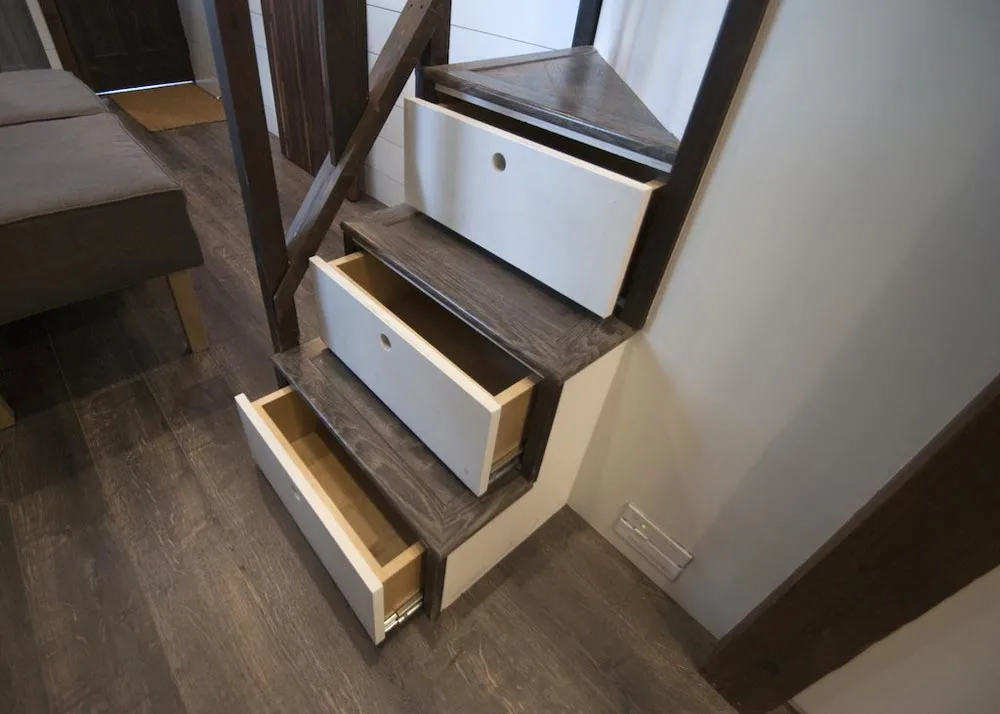 Storage Stairs - Tiffany by A New Beginning Tiny Homes