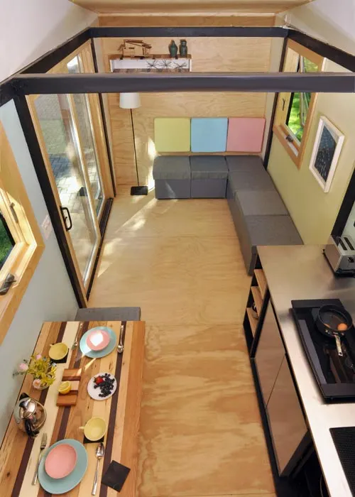 View From Bedroom Loft - Toy Box Tiny Home
