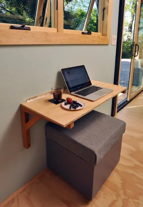 Fold Down Desk - Toy Box Tiny Home