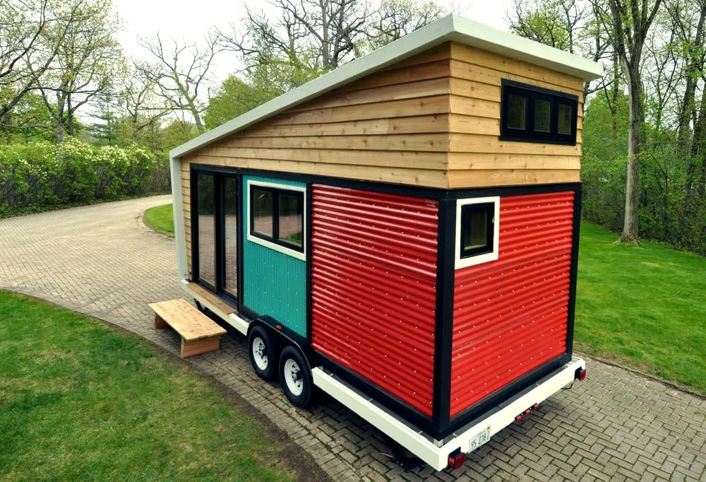 Corrugated Fiberglass Exterior - Toy Box Tiny Home