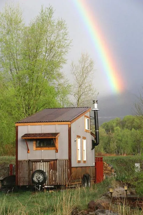 Tiny House with Rainbow - Clearstory by Jeremy Matlock