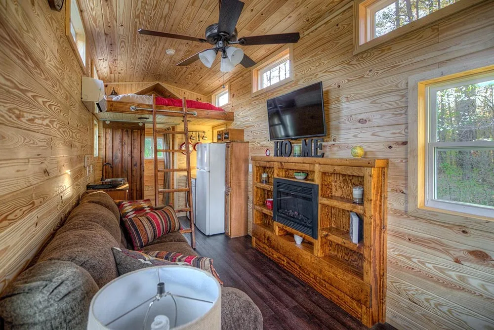 Built-In Entertainment Center - Dreamer by Alabama Tiny Homes