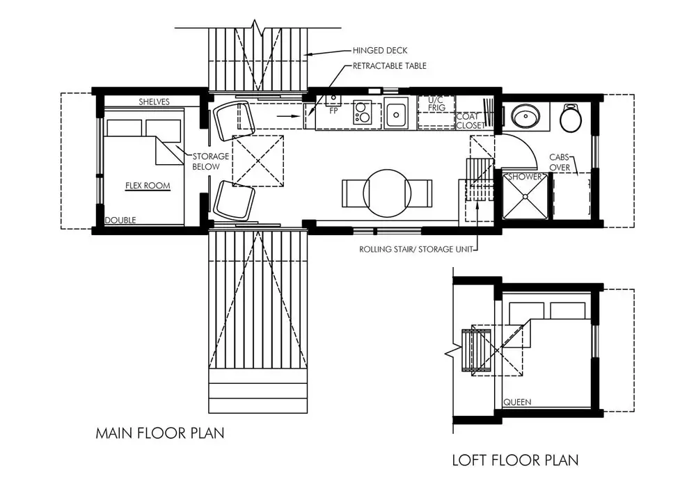 Tiny House Floor Plans - Dragonfly by Utopian Villas