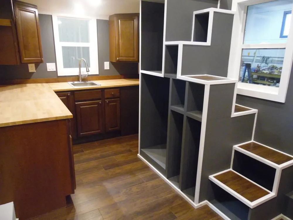 Unique Storage Stairs - Man Cave by Upper Valley Tiny Homes