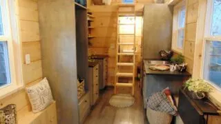 Storage Loft Above Bathroom - Rookwood Cottage by Incredible Tiny Homes