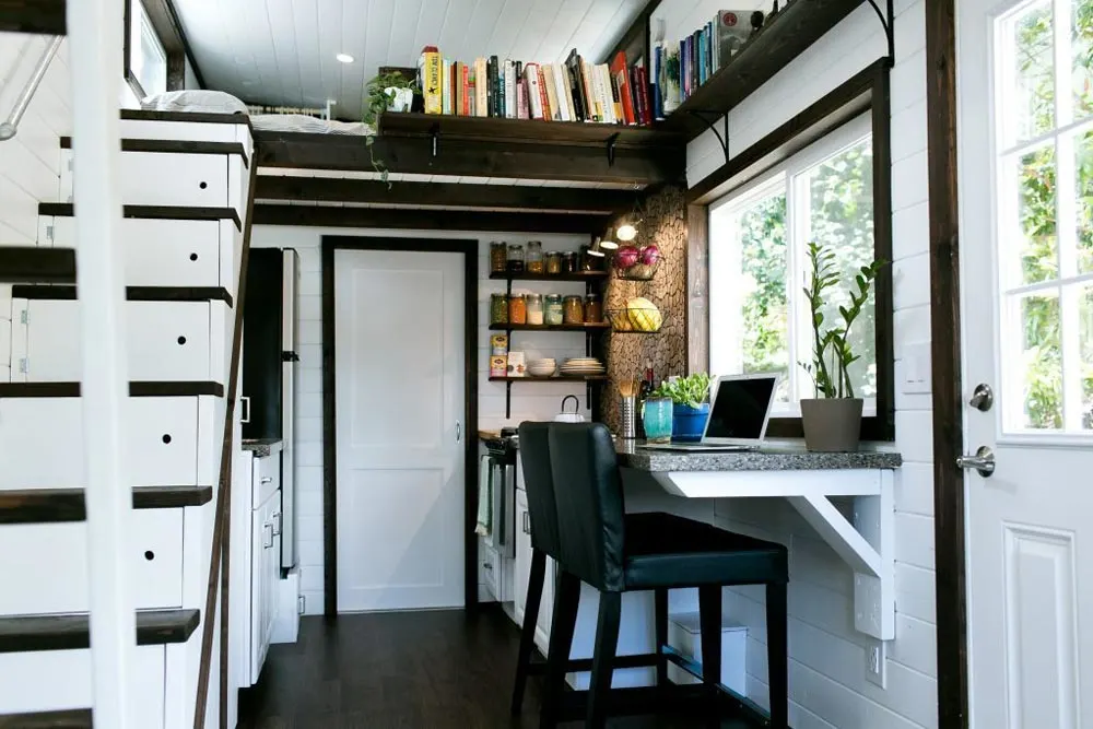 Kitchen & Dining Area - Shannon Black's Tiny House