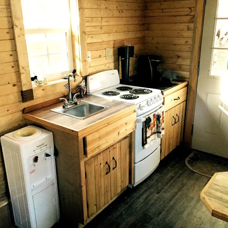 Kitchen Sink & Range - Sonoma by SunWest Tiny Homes