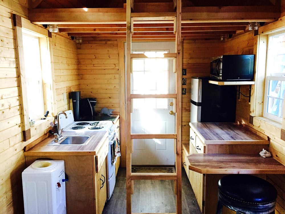 Kitchen & Loft Ladder - Sonoma by SunWest Tiny Homes