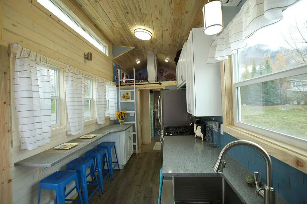 Kitchen and Dining Area - Brown Bear by Alpine Tiny Homes