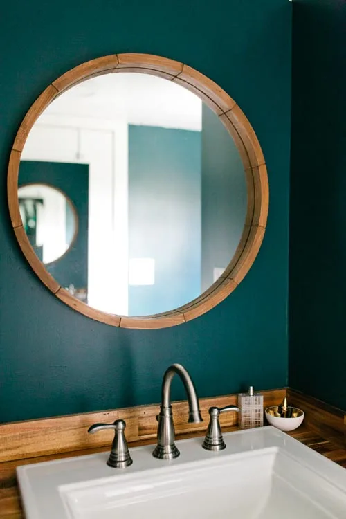 Teal Bathroom - Golden by American Tiny House