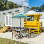 Yellow Lifeguard by Upper Valley Tiny Homes
