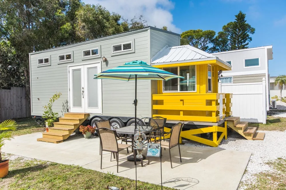 Yellow Lifeguard by Upper Valley Tiny Homes