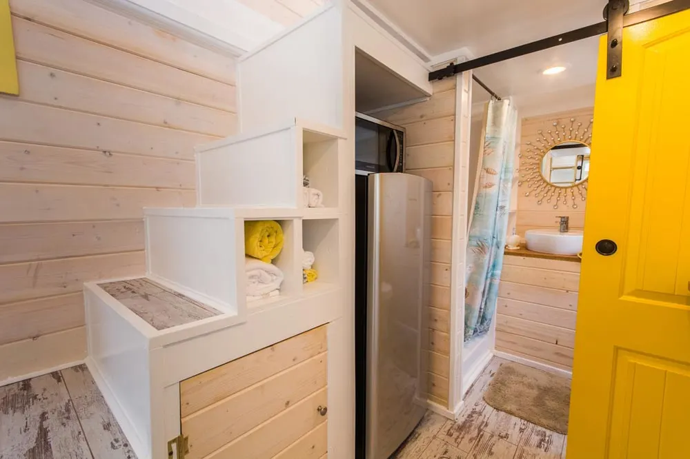 Refrigerator - Yellow Lifeguard by Upper Valley Tiny Homes