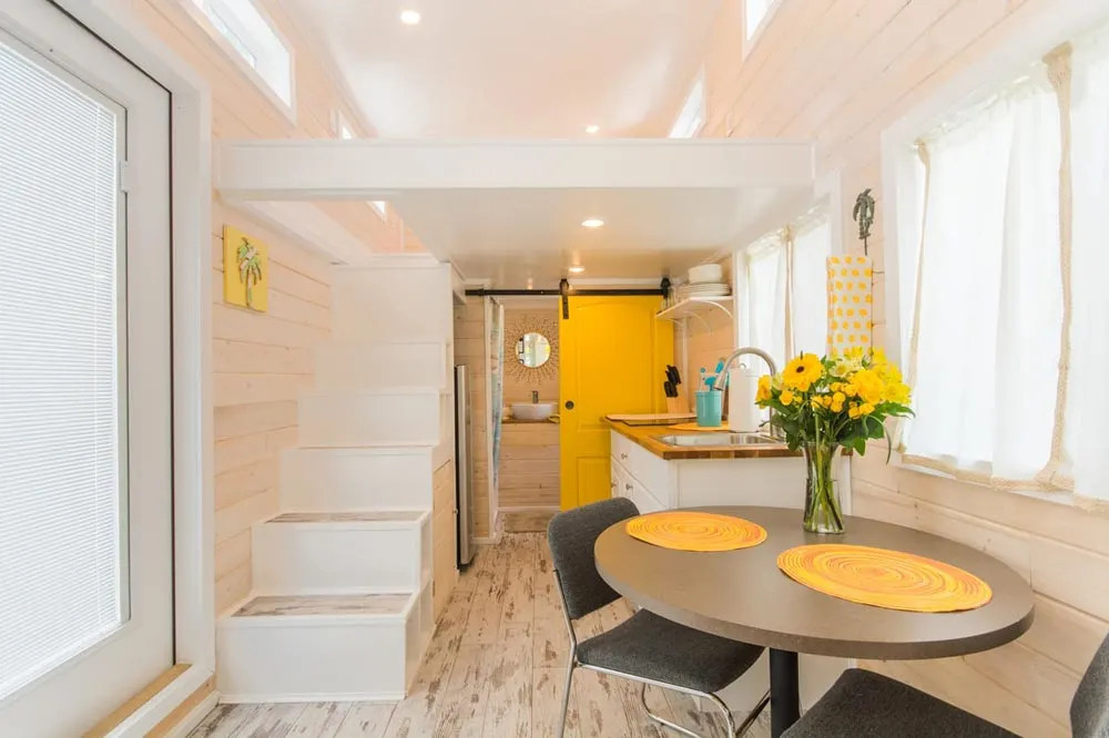 Dining Area - Yellow Lifeguard by Upper Valley Tiny Homes
