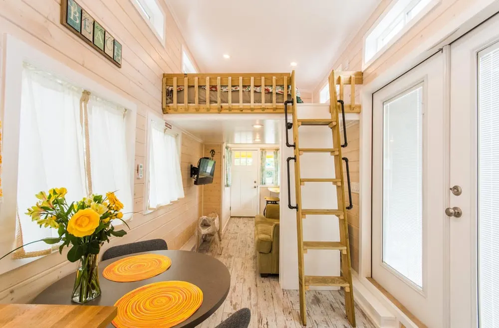 Loft Ladder - Yellow Lifeguard by Upper Valley Tiny Homes