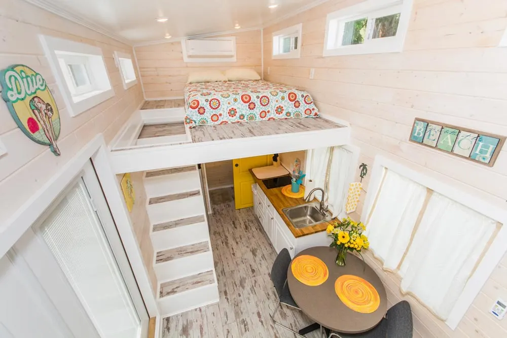 Bedroom Loft - Yellow Lifeguard by Upper Valley Tiny Homes