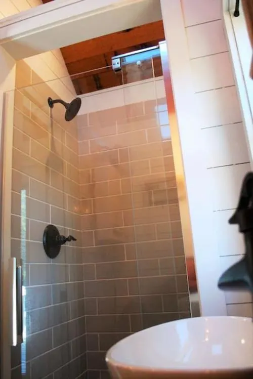 Shower Stall - Modern Farmhouse Take Three by Liberation Tiny Homes