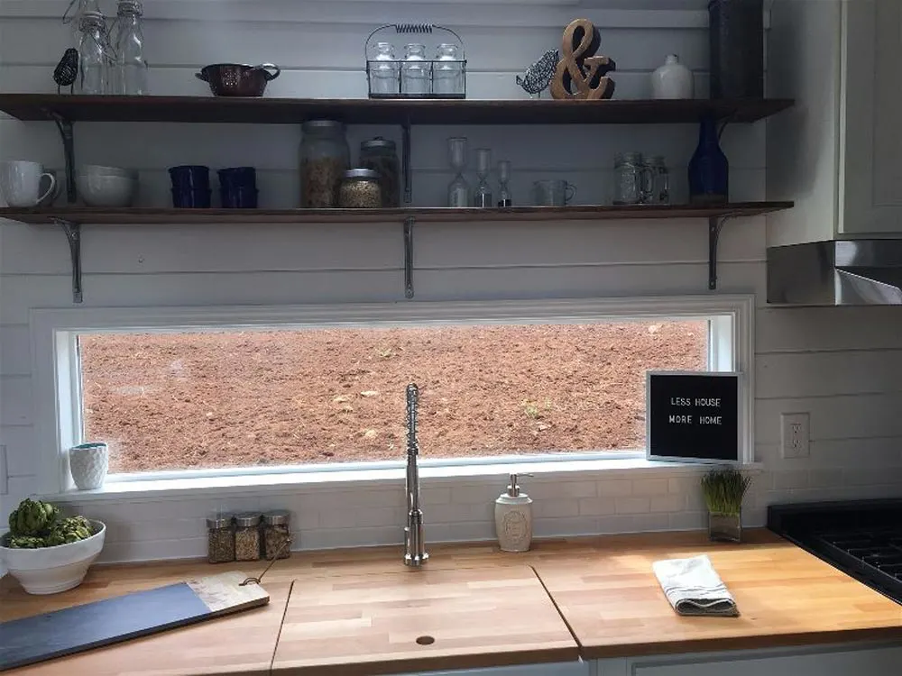 Kitchen Window - Texas Tiny House by Tiny Heirloom