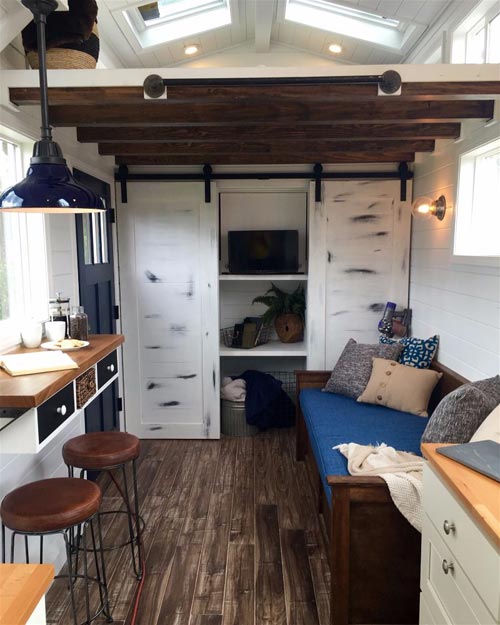 Breakfast Bar - Texas Tiny House by Tiny Heirloom