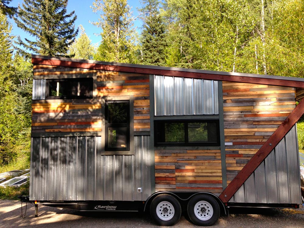 Reclaimed Wood and Metal Exterior - Cowboy by Hummingbird Micro Homes