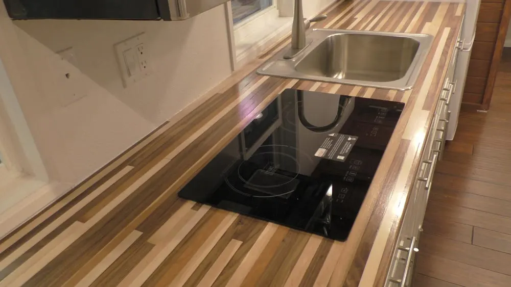 Electric Cooktop - California Cruiser by Cornerstone Tiny Homes