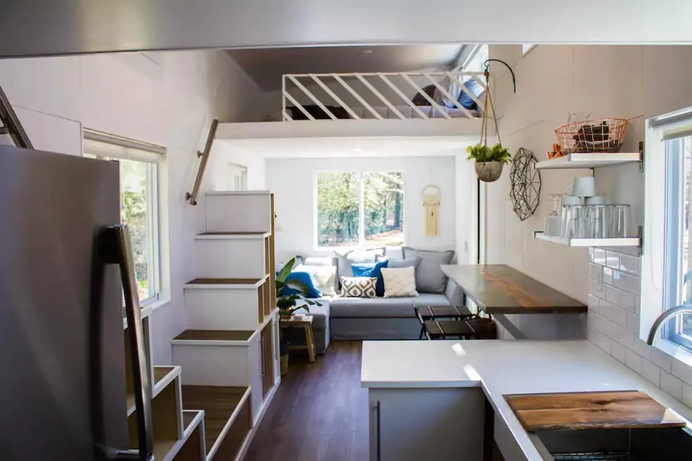 Living Room & Kitchen - River Resort by Liberation Tiny Homes