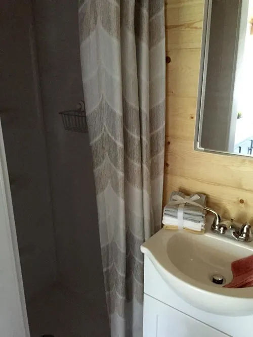 Bathroom Shower - Wanigan by Burrow Tiny Homes
