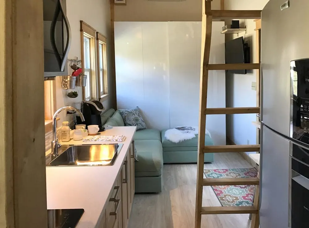 Kitchen & Living Room - Amsterdam by Transcend Tiny Homes