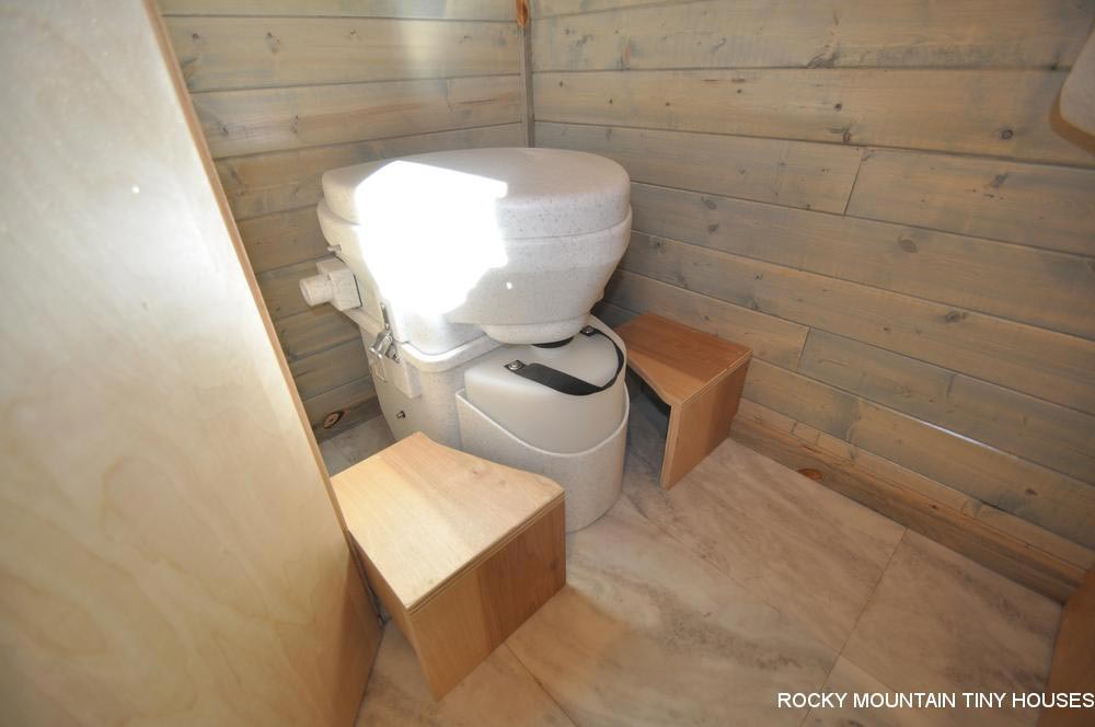 Composting Toilet - Ol' Berthoud Blue by Rocky Mountain Tiny Houses