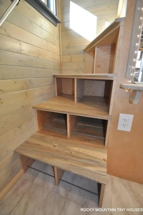 Winder Staircase - Ol' Berthoud Blue by Rocky Mountain Tiny Houses