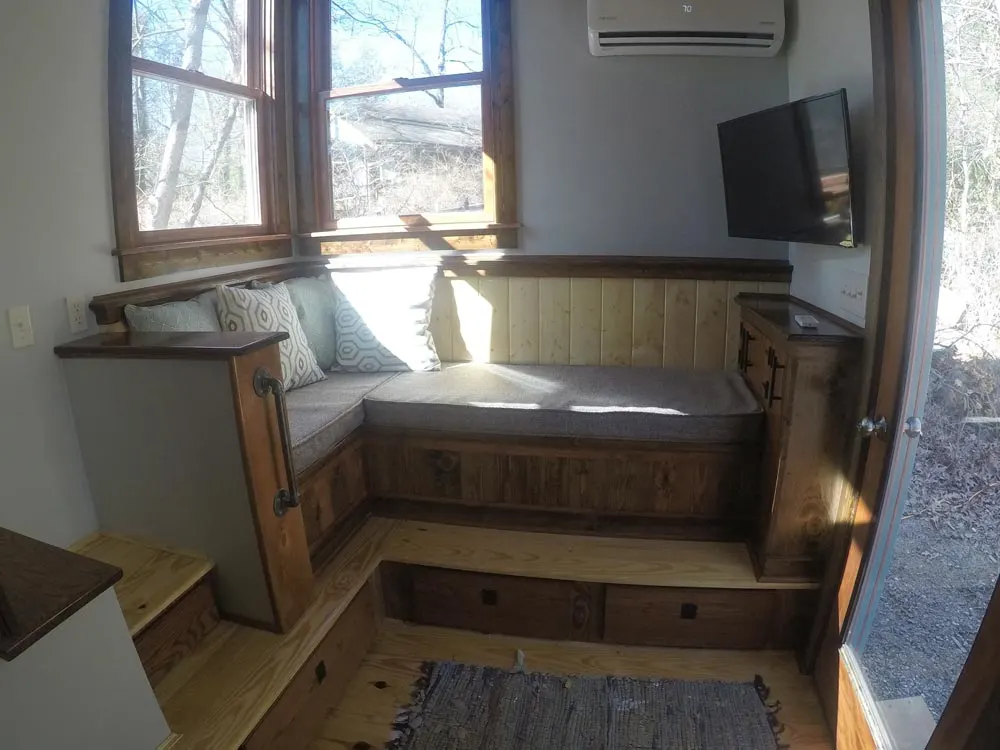 Raise Platform Couch - Blue Ridge by Aneides Tiny Homes