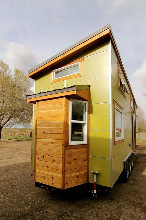 Bay Window - Custom Fabricated Siding - Elise & Clara's Tiny House by MitchCraft Tiny Homes