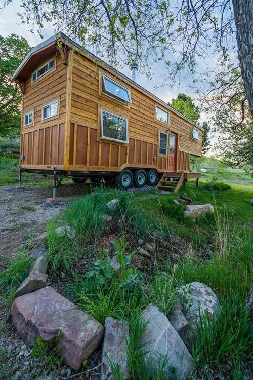 Cedar Siding Exterior - Eric & Oliver's Tiny House by Mitchcraft Tiny Homes