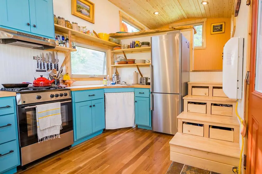 Kitchen - Eric & Oliver's Tiny House by Mitchcraft Tiny Homes