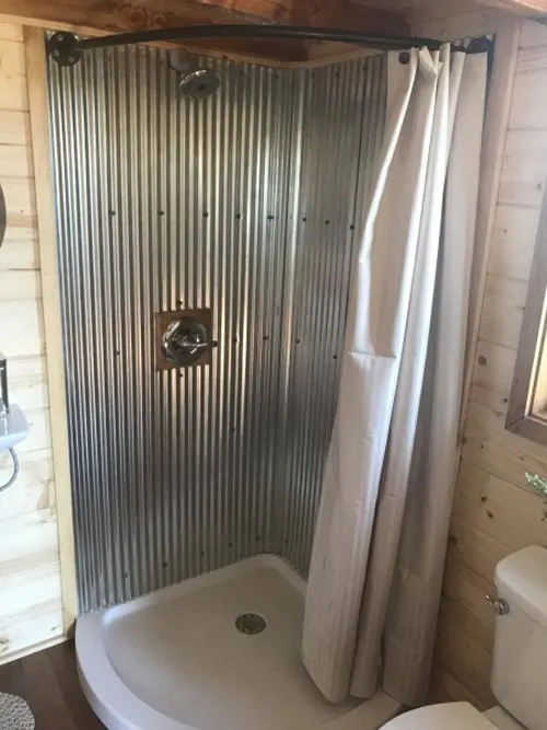 Shower - Hobbit Hole by Incredible Tiny Homes