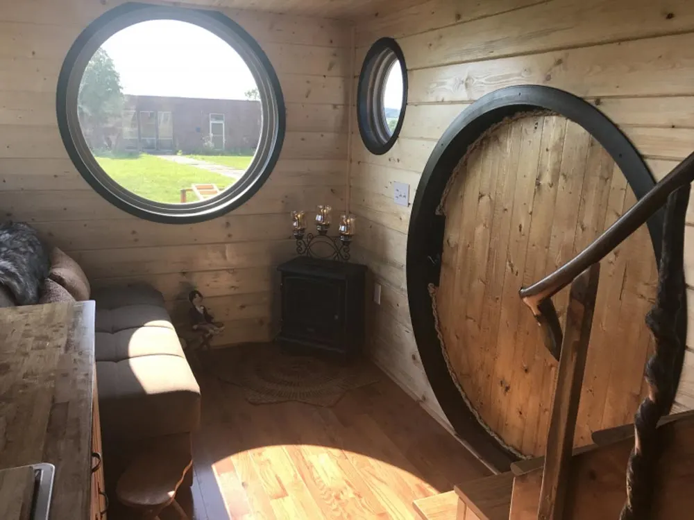 Circular Door & Windows - Hobbit Hole by Incredible Tiny Homes